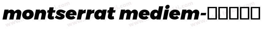 montserrat mediem字体转换
